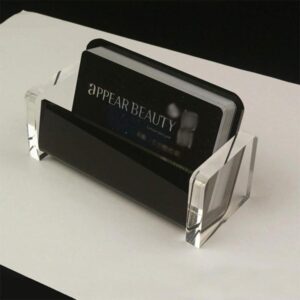 Business card holder for men: minimalist titanium design